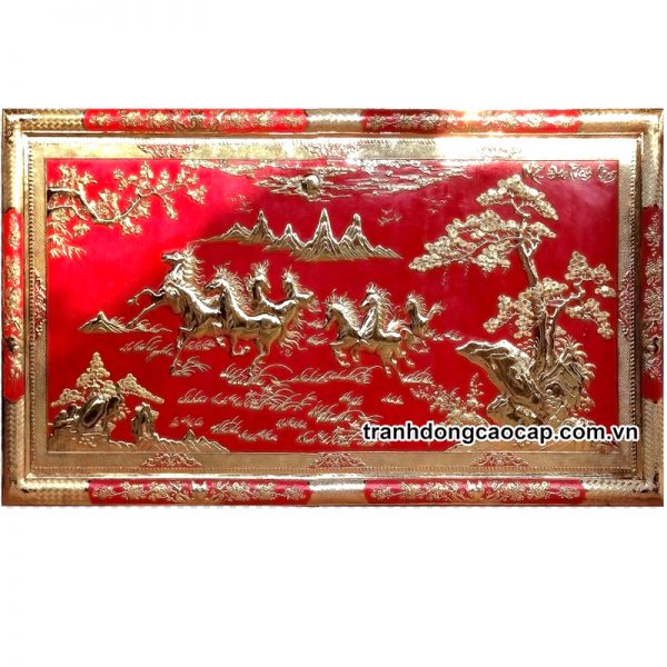 tranh-dong-bat-ma-khung-dong-cao-cap tranh đồng bát mã khung đồng cao cấp